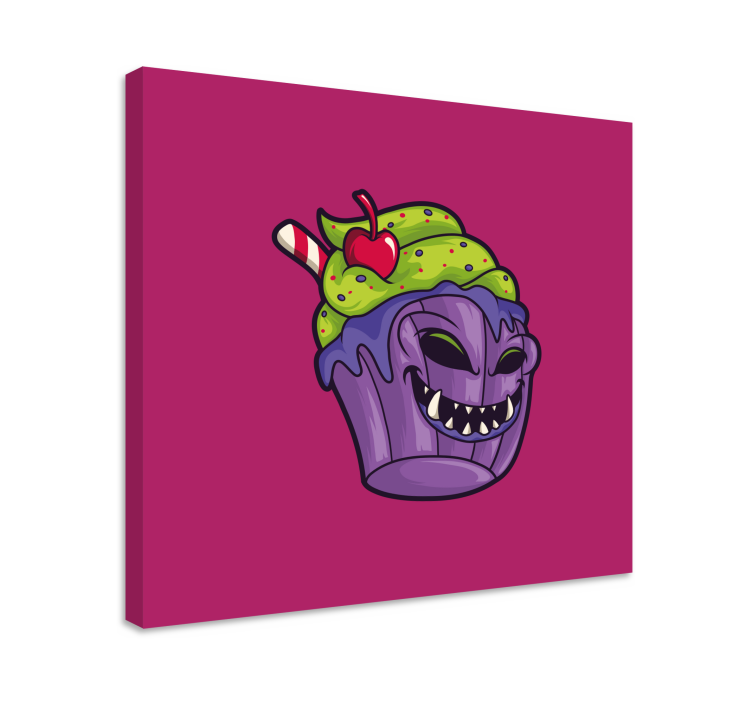 Panza modernă cu desene animate cupcake zombie - TenStickers