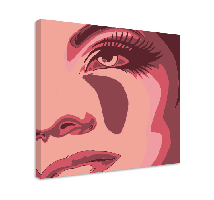 Tablou persoane portret facial captivant - TenStickers