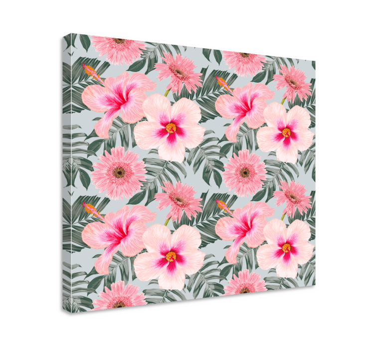Tablou flori şi plante aranjament floral tropical - TenStickers