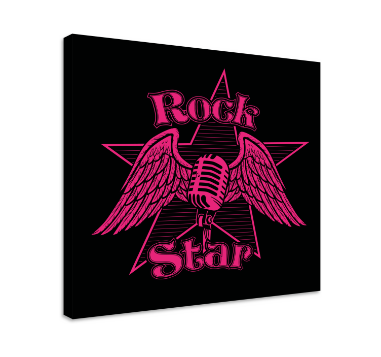 Tablou muzică aripi de star rock - TenStickers
