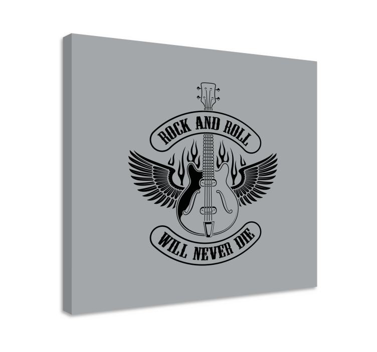 Tablou muzică chitară cu aripi - TenStickers