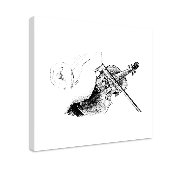 Muzicianul clasic cântă muzică de vioară pânză - TenStickers