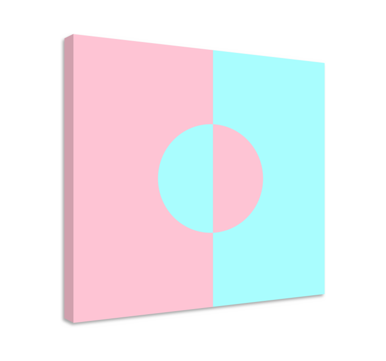 Tablou geometric cerc și Împărțire - TenStickers