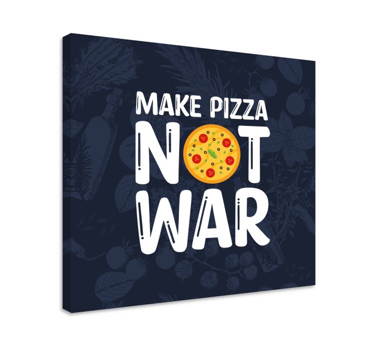 Citate distractive fac pânză citată pizza - TenStickers
