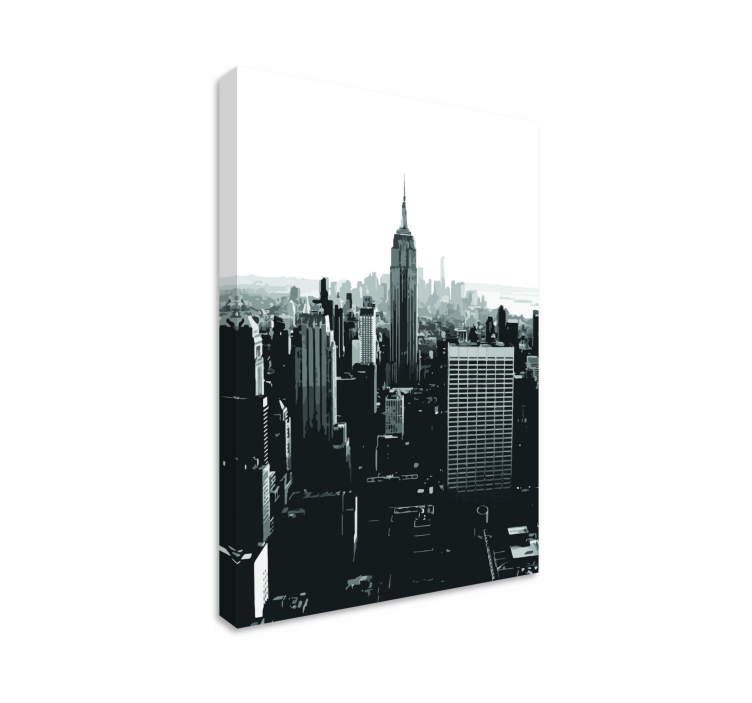 Tablou orașe perspectiva empire state - TenStickers