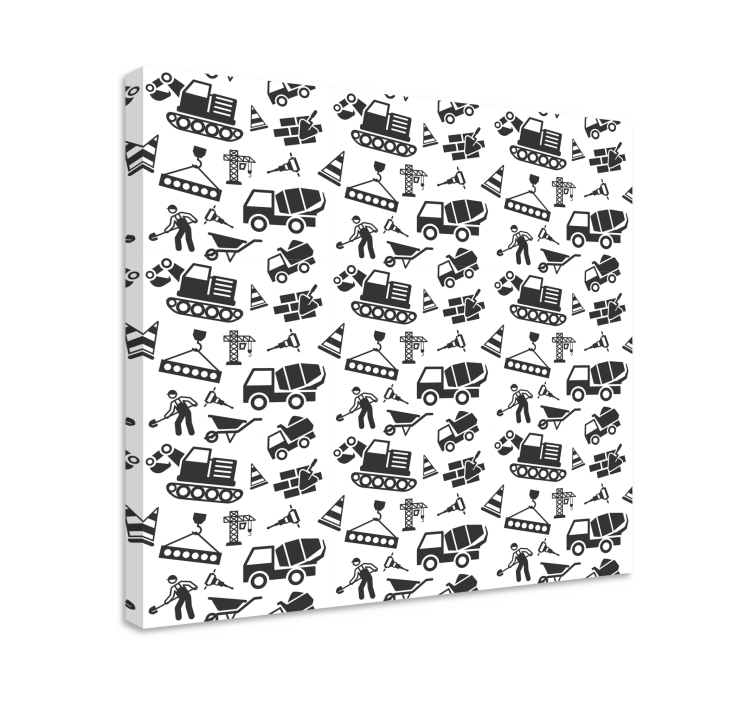 Tablou alte texte iconițe de șantier - TenStickers