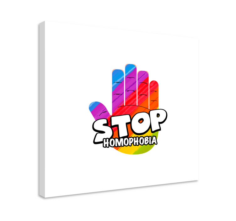Tablou fraze stop homofobiei - TenStickers