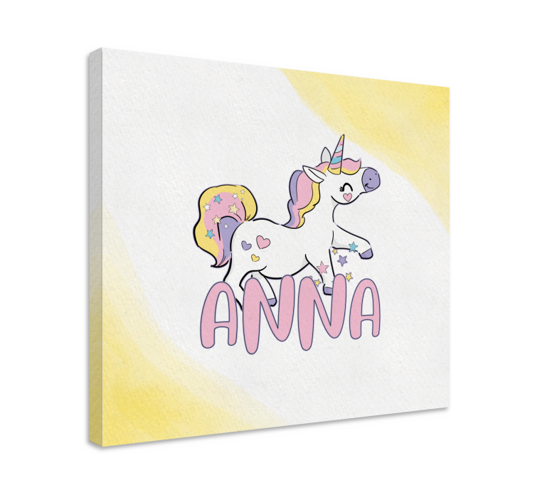 Tablou unicorni personaj unicorn fericit - TenStickers