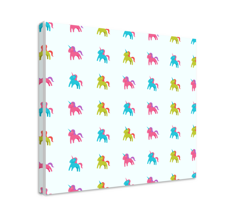 Tablou unicorni model colorat de unicorni - TenStickers