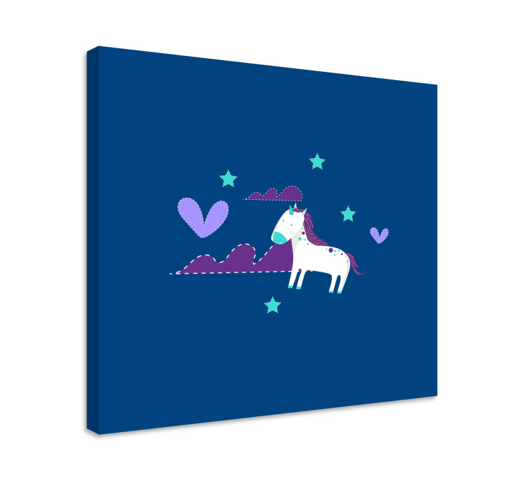 Tablou unicorni peisaj fermecător cu unicorni - TenStickers