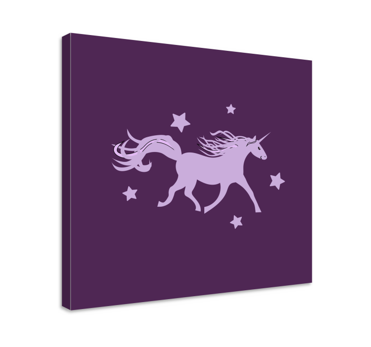 Tablou unicorni silueta de unicorn majestuos - TenStickers
