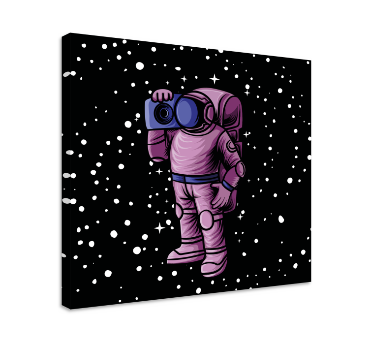 Tablou jocuri video astronaut captând stele - TenStickers