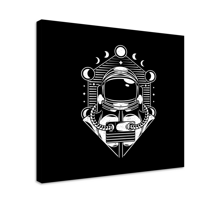 Tablou jocuri video astronaut faze lunare - TenStickers