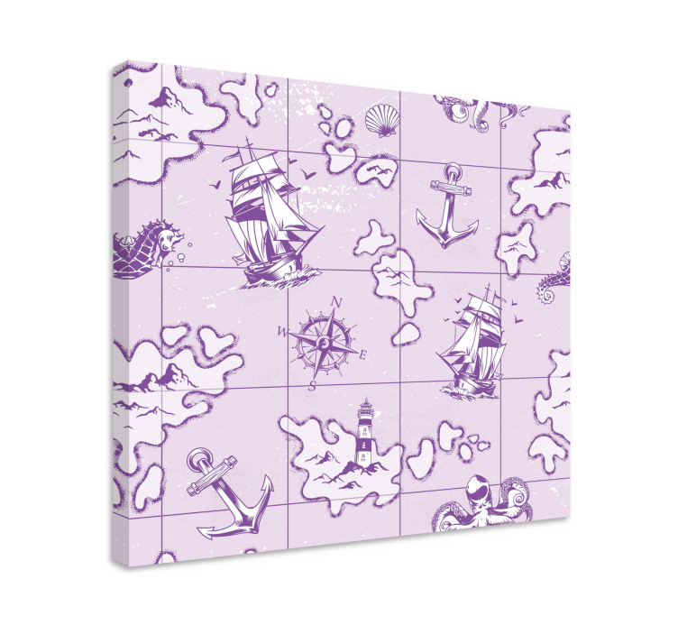 Tablou marinar busolă nautică vintage - TenStickers