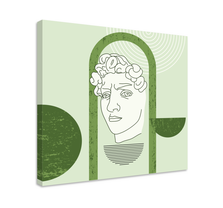 Tablou artă figură umană stilizată - TenStickers