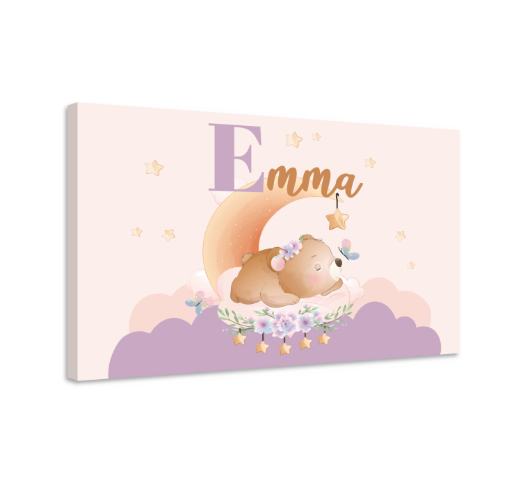 Tablou bei visuri de ursuleț - TenStickers