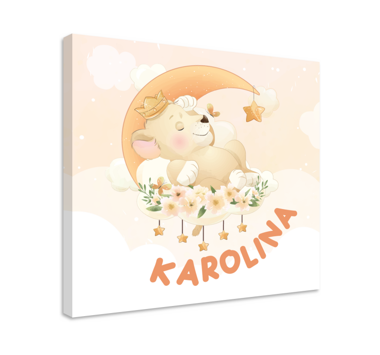 Tablou bei urs somnoros care visează - TenStickers