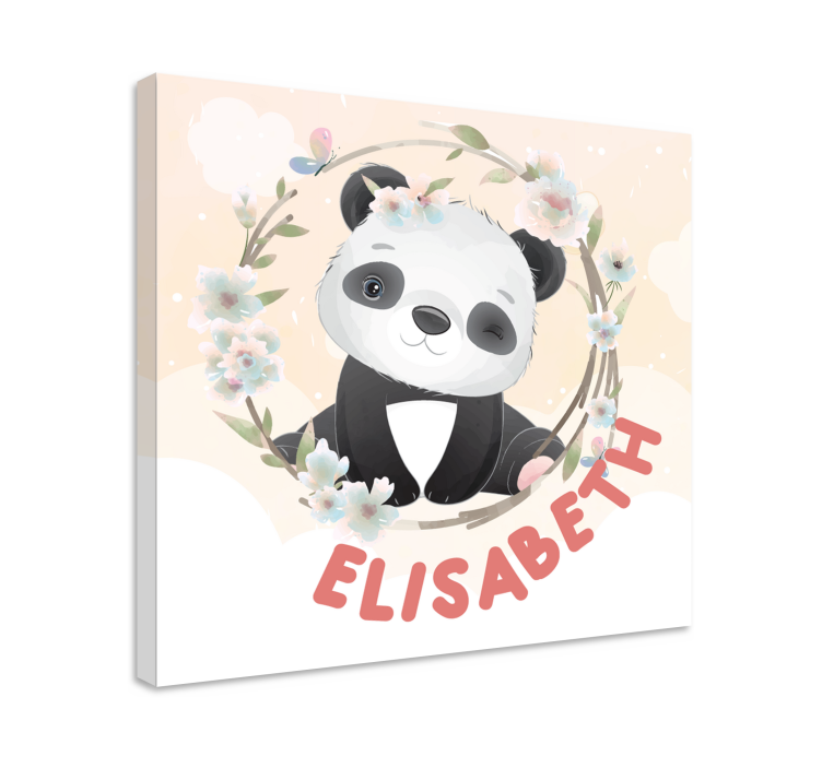 Tablou animale design panda drăguț - TenStickers