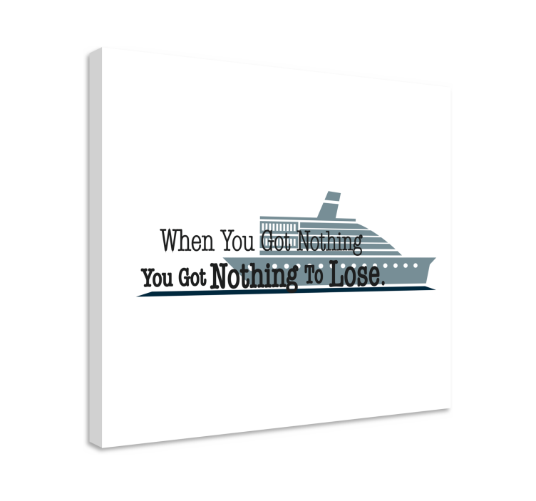 Tablou fraze zicală inspirațională marină - TenStickers