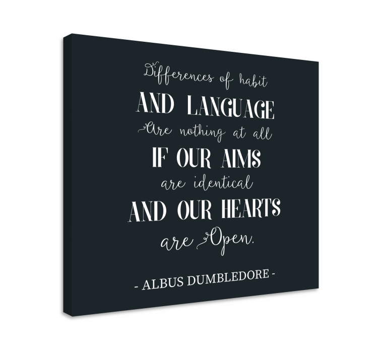 Dumbledore love quote canvas - TenStickers