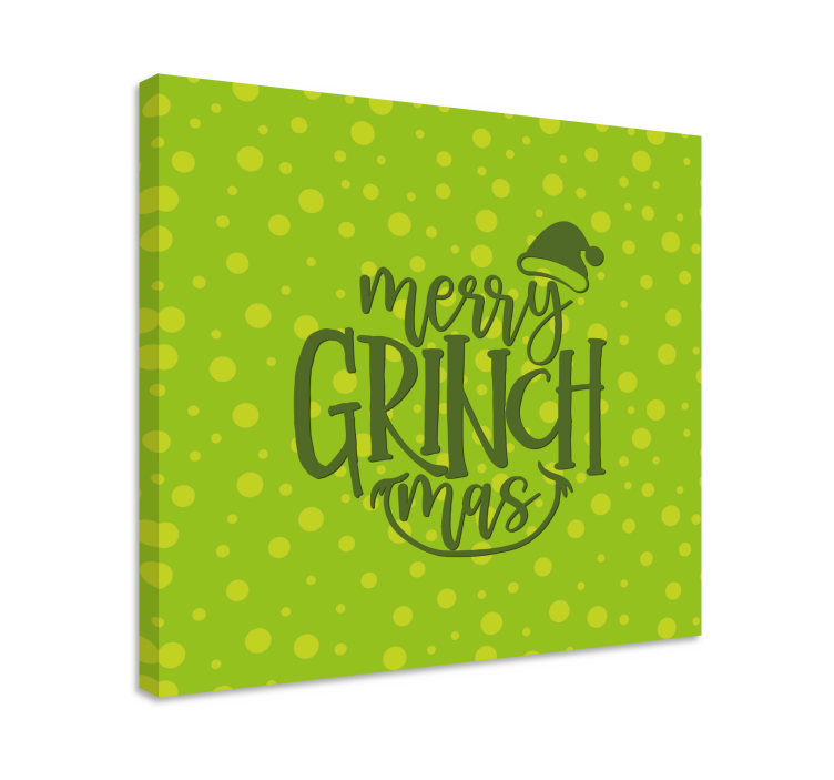 Tablou fraze urări de crăciun grinch - TenStickers