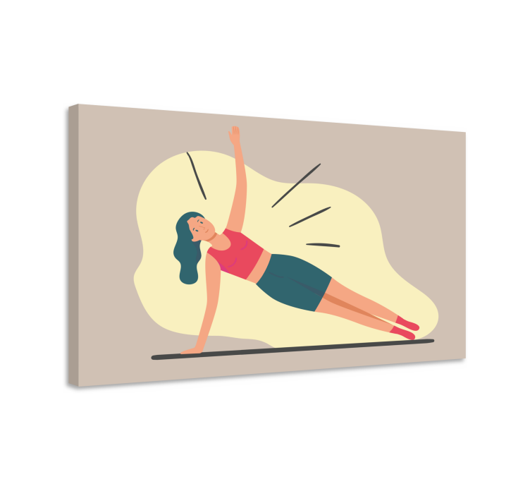 Tablou sport poziție de fitness - TenStickers