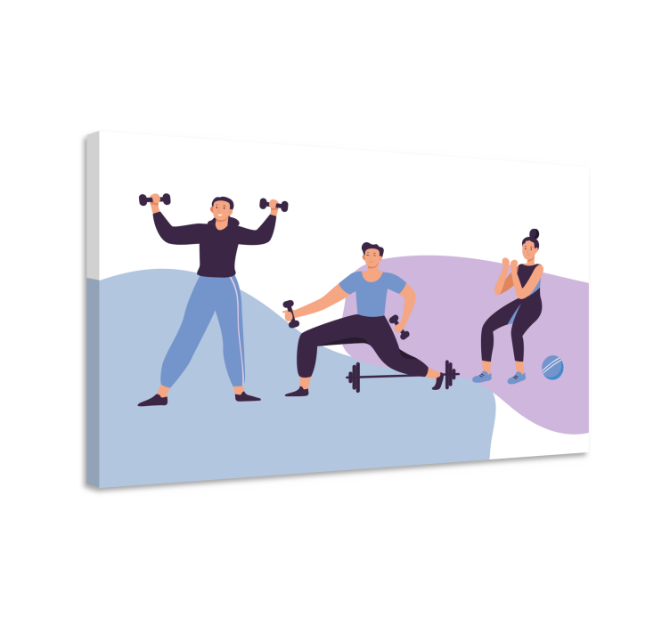 Tablou sport pentru antrenamentele pasionaților de fitness - TenStickers
