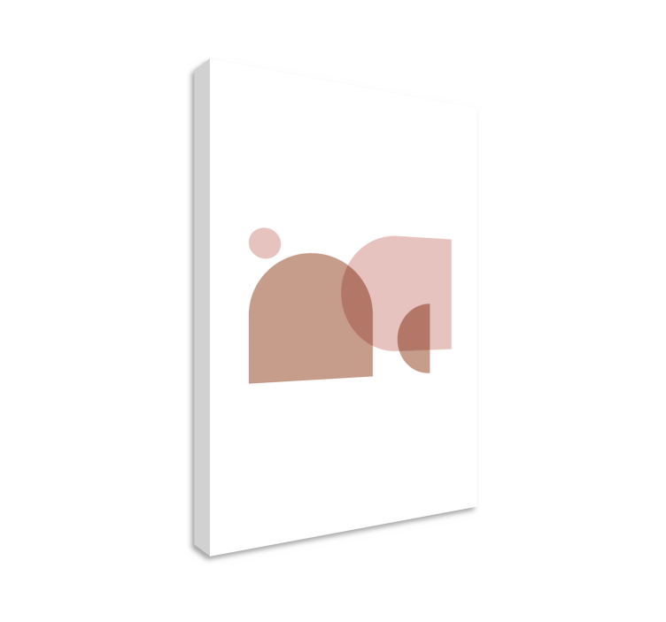 Tablou geometric forme abstracte minimaliste - TenStickers