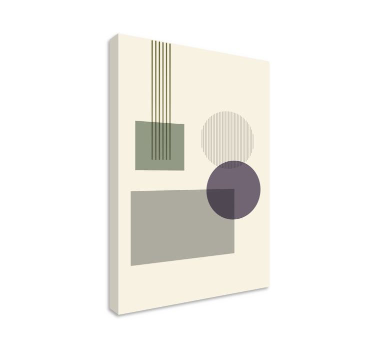 Tablou geometric configurarea formelor geometrice - TenStickers