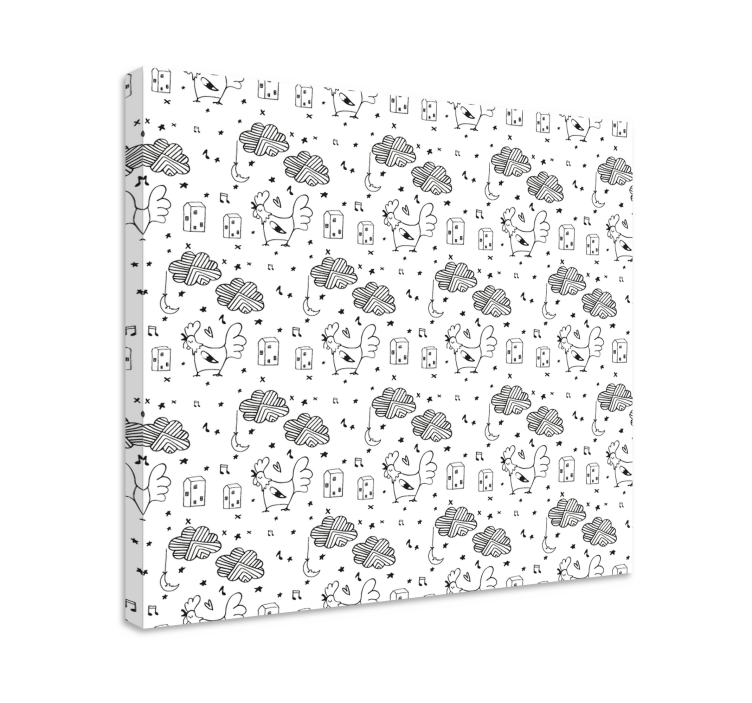 Tablou animale prieteni păsări încântătoare - TenStickers