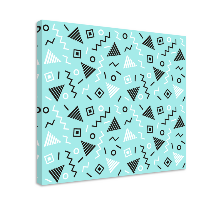 Tablou geometric cu design dinamic de pattern-uri - TenStickers