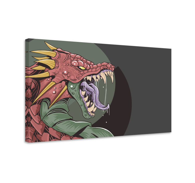 Tablou dinozauri fiarea dragonului feroc - TenStickers