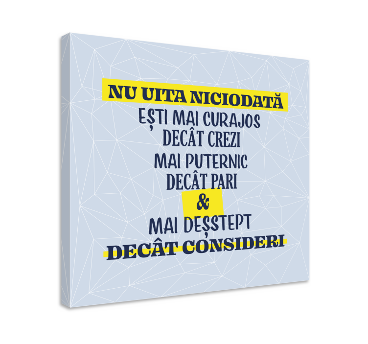 Mesaj motivațional ești cea mai bună pânză - TenStickers
