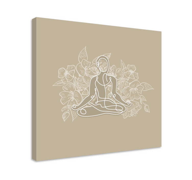 Tablou buddha conturul buddha seren - TenStickers