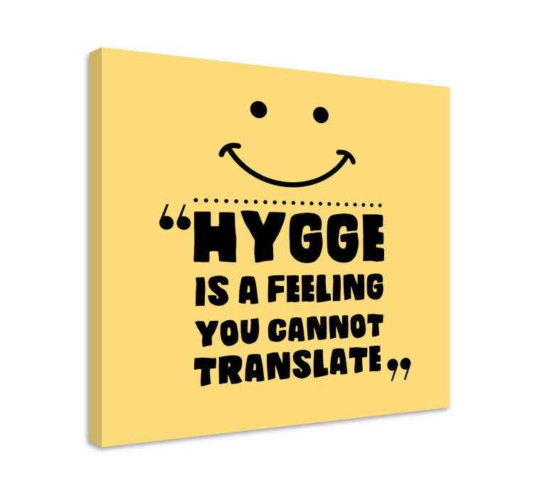 Tablou fraze hygge este o stare de bine - TenStickers