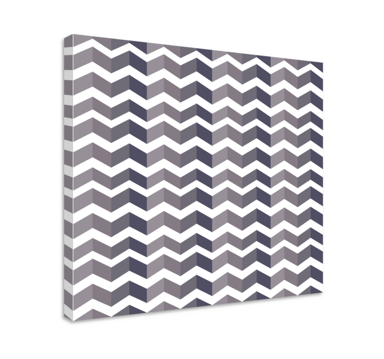 Tablou geometric aranjament în stil chevron - TenStickers