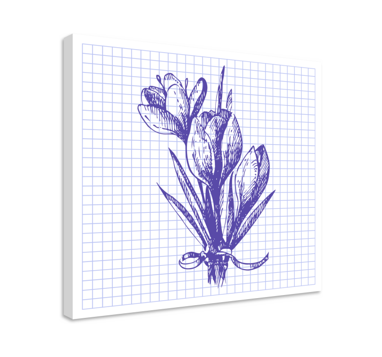 Tablou flori şi plante aranjament floral vibrant - TenStickers