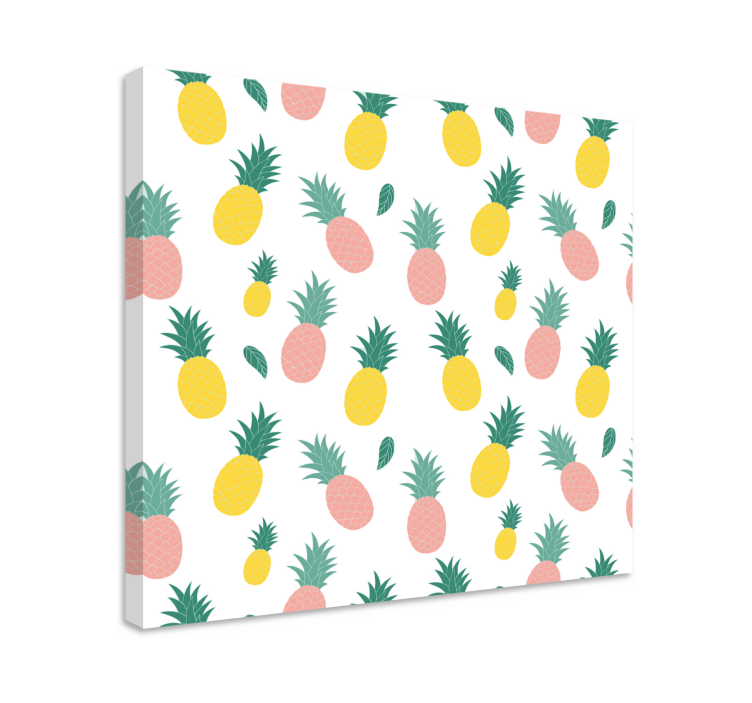 Imprimeu perete bucatarie design fructe ananas - TenStickers