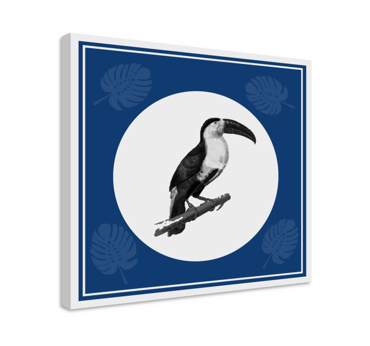 Tablou păsări toucan pe ramură - TenStickers