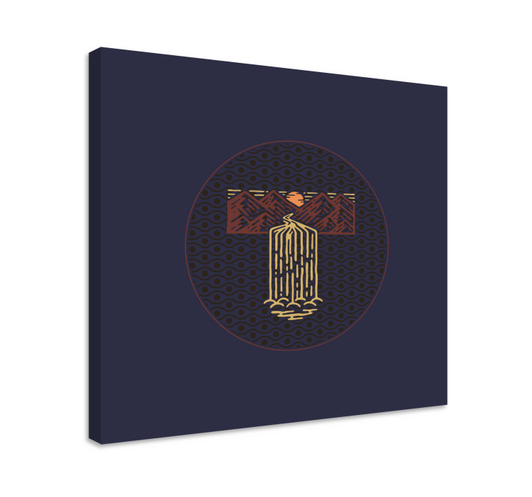 Tablou peisaje peisaj cu cascade liniștite - TenStickers