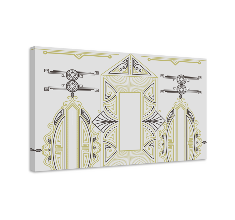 Tablou modern aranjarea formelor geometrice - TenStickers