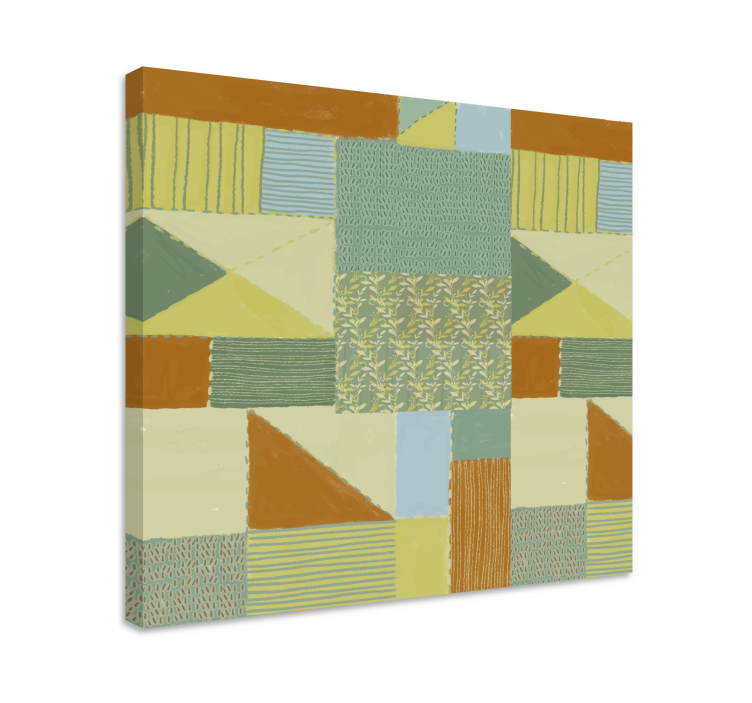 Tablou ornamental patchwork cu model mixt - TenStickers