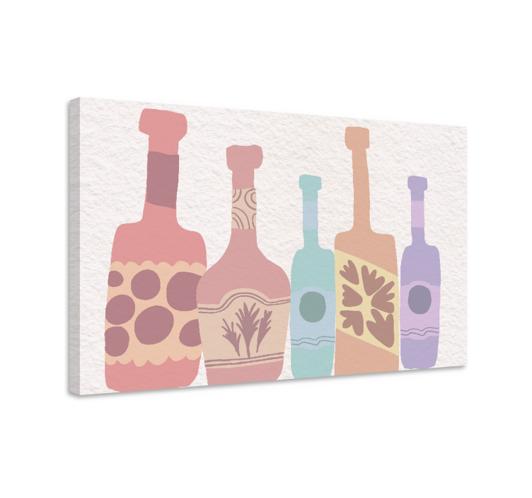Imprimare canvas bar de sticle desenate manual - TenStickers