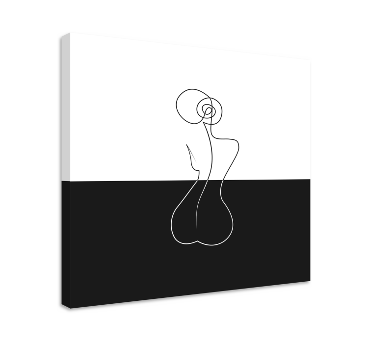 Tablou abstract artă liniară minimalistă - TenStickers