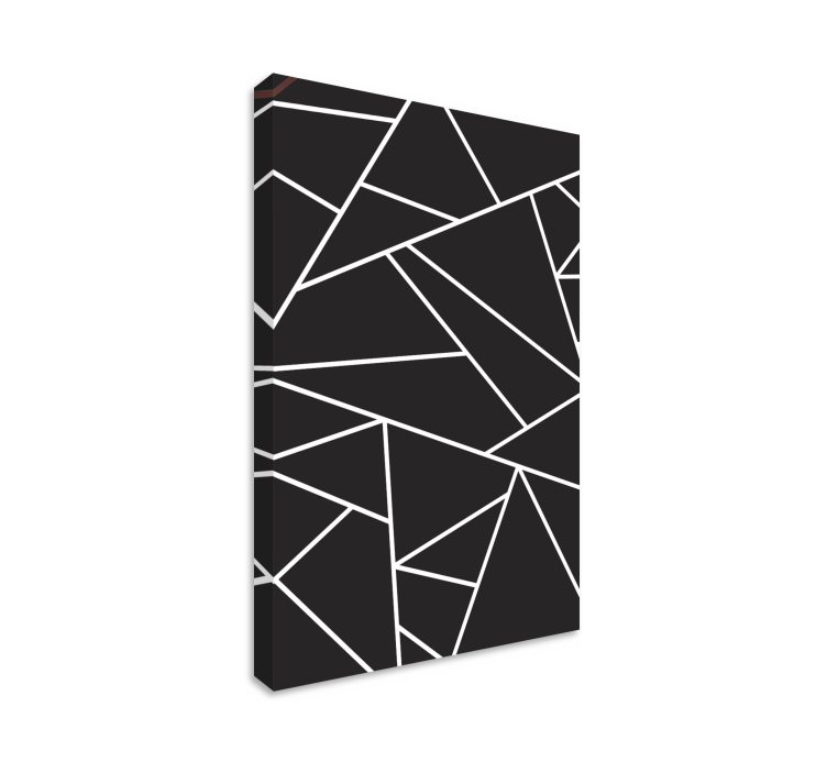 Tablou geometric aranjament unghiular abstract - TenStickers