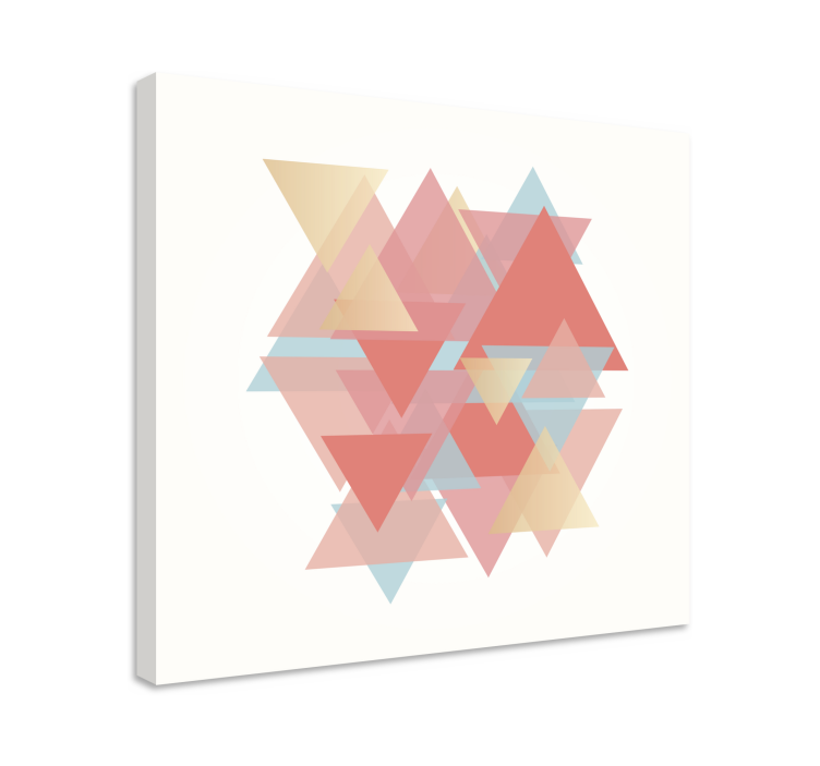 Tablou geometric triunghiuri suprapuse - TenStickers