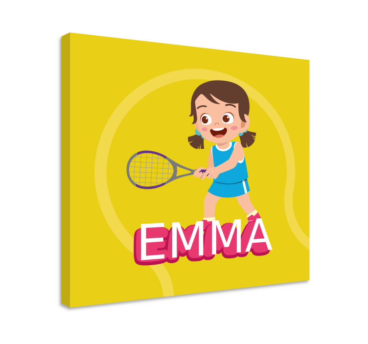 Tablou flori şi plante fata de tenis emma - TenStickers