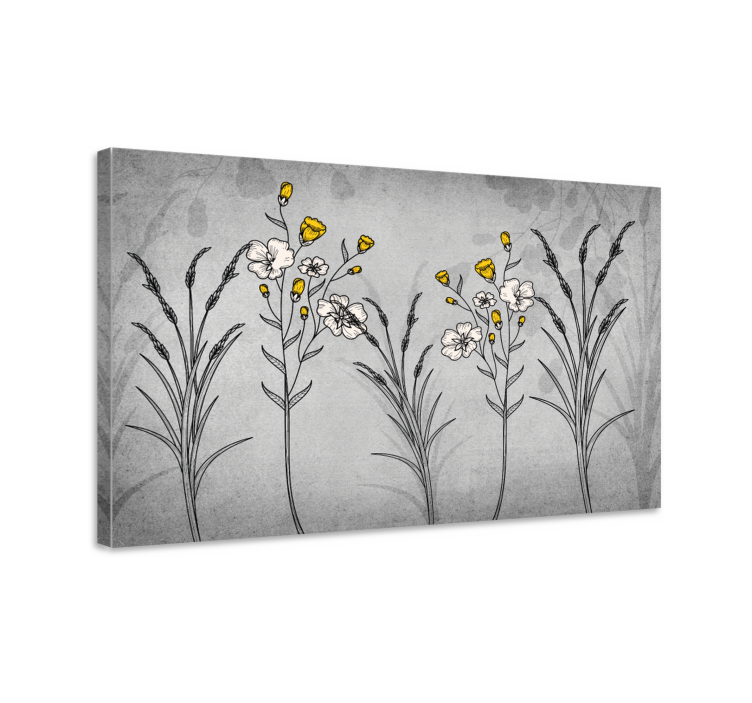 Tablou flori şi plante design floral botanic - TenStickers