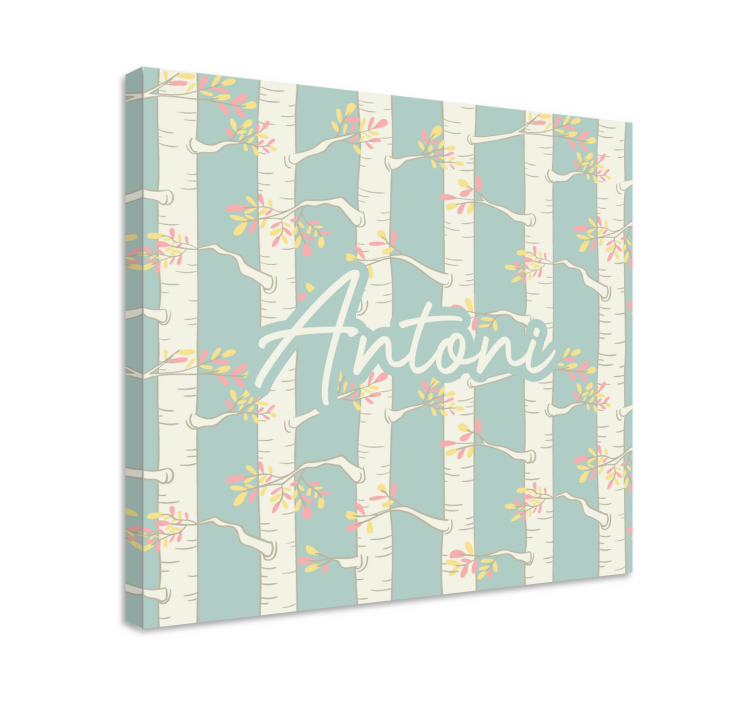 Tablou flori şi plante flori de mesteacăn - TenStickers