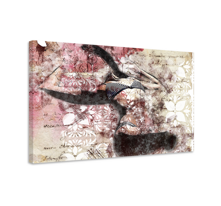 Tablou persoane design siluetă dansator - TenStickers